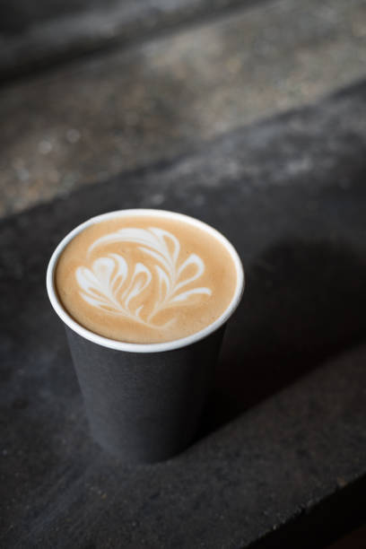 istock Beautiful Coffee Cup Froth Art Close-Up 1180306822