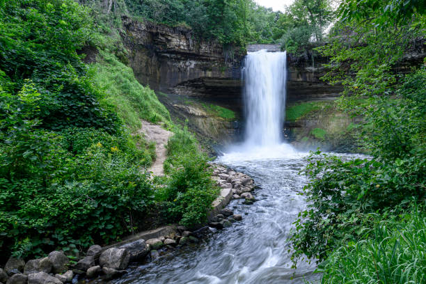 Minnehaha Falls In the Twin Cities.