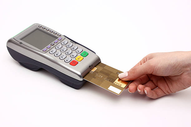 クレジットカードリーダ - credit card reader ストックフォトと画像