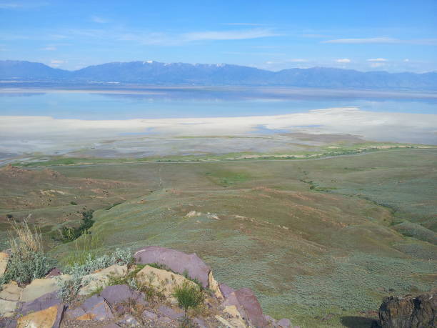 istock Wasatch Range and the Great Salt Lake, Antelope Island State Park, Utah 1180335596