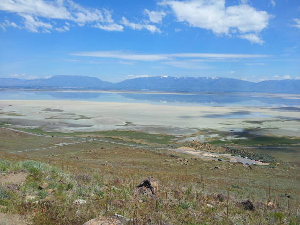 istock Wasatch Range and the Great Salt Lake, Antelope Island State Park, Utah 1180335689