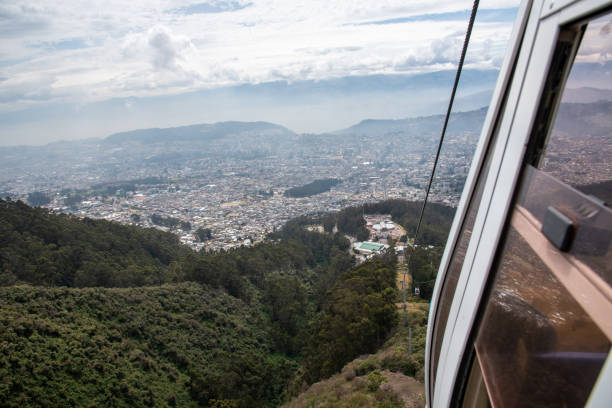 istock Skyline of Quito from the teleferico 1180335798