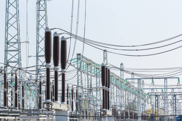 istock Electrical substation against the sky 1180348167