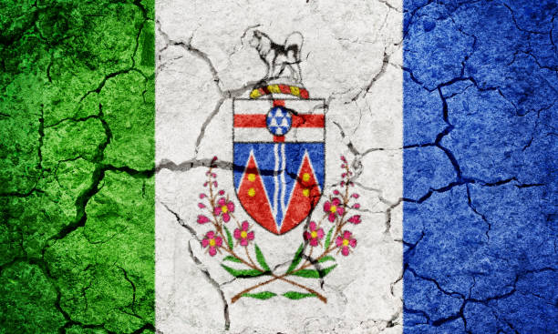 istock Yukon, territory of Canada, flag 1180355280