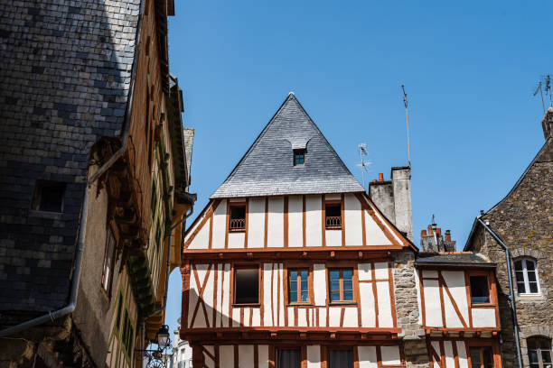 istock Colorful timber-framed medieval house in Brittany 1180355496