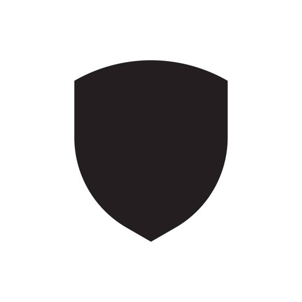 schild-logo-symbol - schutz stock-grafiken, -clipart, -cartoons und -symbole