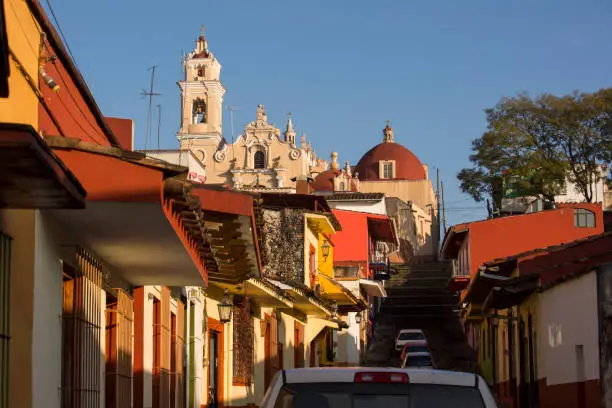 Xalapa, Veracruz/Mexico - Daytime street scene of Veracruz’s capital city of Xalapa.