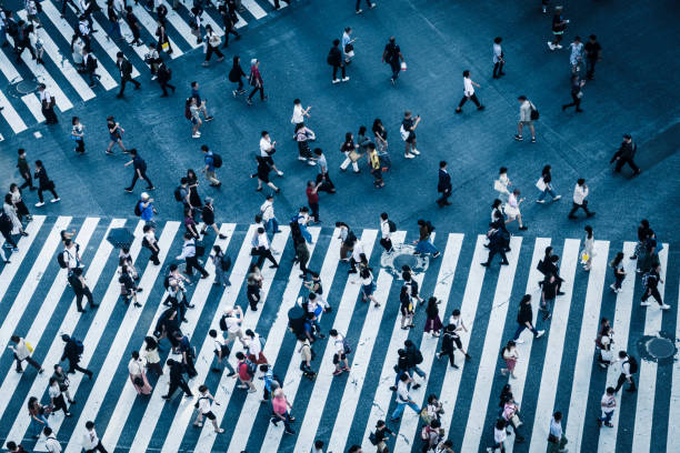 istock pedestrian crossing and crowd in Tokyo Japan 1180356604