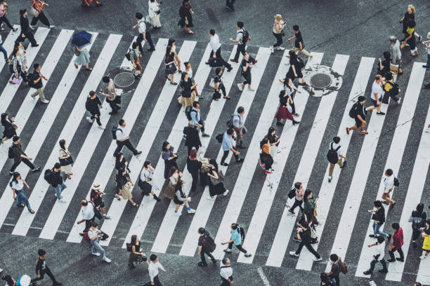istock pedestrian crossing and crowd in Tokyo Japan 1180356615