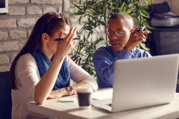 istock Woman on break in office 1180357558