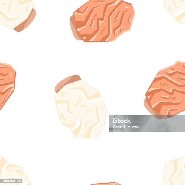 Salt Patterns Vector Himalayan Salt Lamps Seamless Pattern Vector Background Template With ...