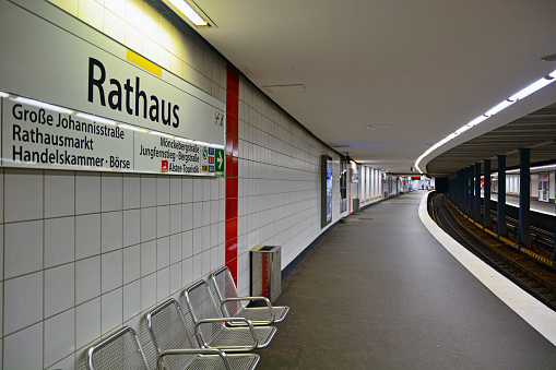 City Hall underground station, Hamburg