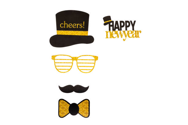 istock Party elements with white background. Happy new year concept. 1180373494
