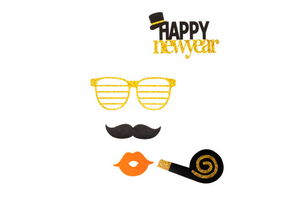 istock Party elements with white background. Happy new year concept. 1180373552