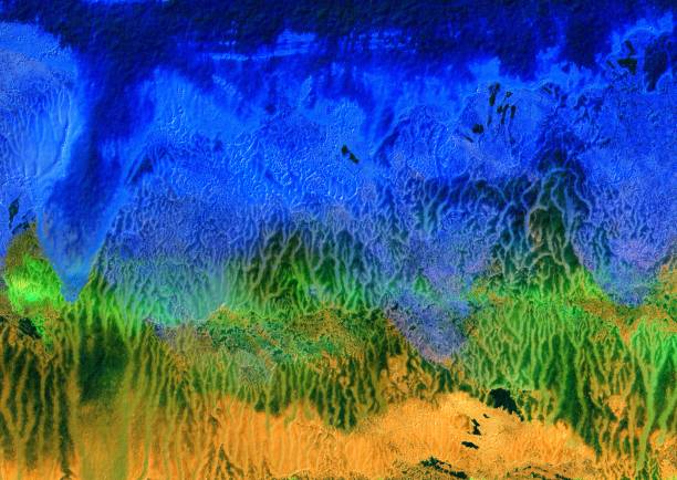 istock Abstract hand-made pattern, multi-colored background, imitation oil painting 1180374436