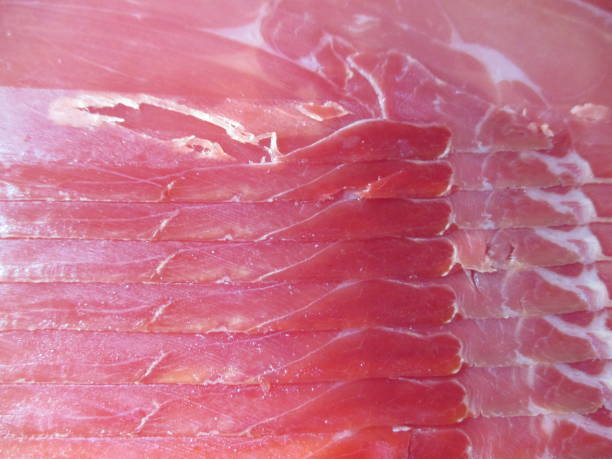 istock Slices of raw ham 1180381118
