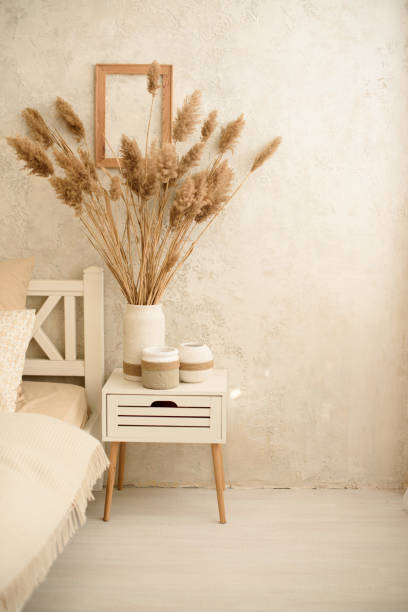 istock still life country with lantern and wicker basket. boho chic style decorations 1180386204