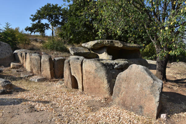 Thracian dolmens stock photo
