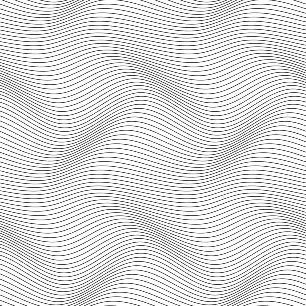 Vector illustration of Wavy line seamless pattern