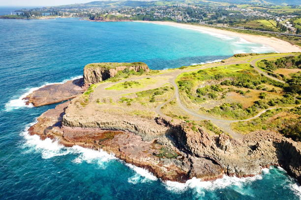 istock Rugged coastline of Bombo Headland in Australia 1180397064