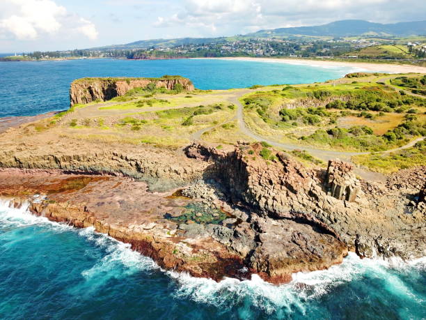 istock Rugged coastline of Bombo Headland in Australia 1180397085
