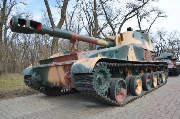 istock weapon mashine in museum park 1180400760