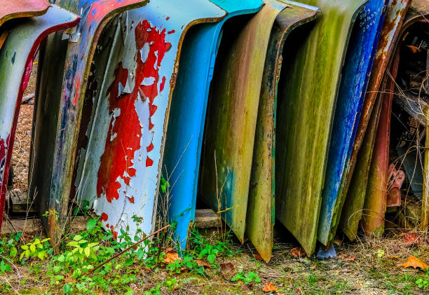 istock Line of Old Hoods 1180401996
