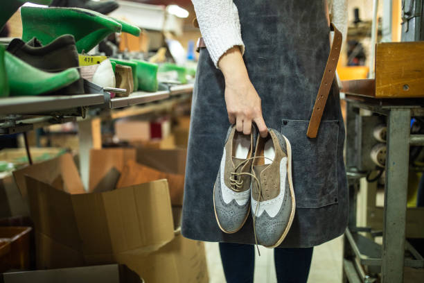 istock Locally made leather shoes 1180404889