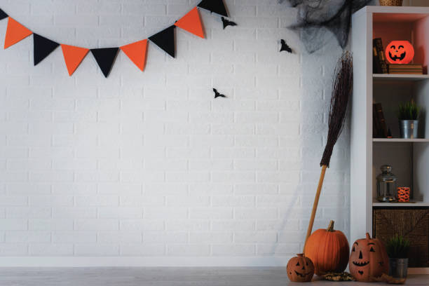 istock Halloween holiday concept background with copy space 1180405955