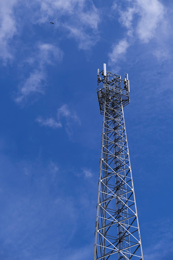 The telecommunication tower to transmission data mobile phone or any signal with wireless technology