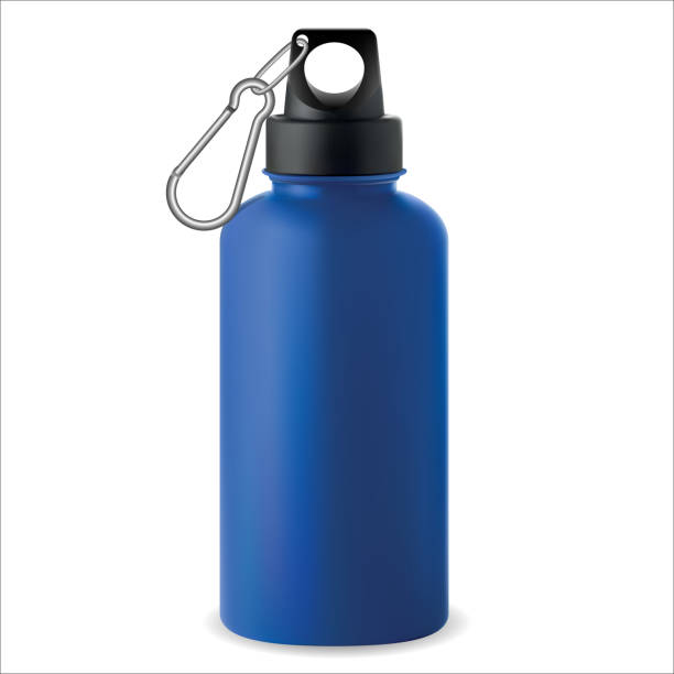 istock Water bottle. Steel metal thermo flask. Sport. 3d 1180411650