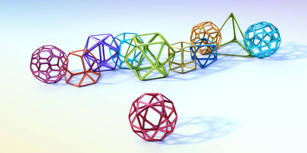 istock One Regular Geometric Multi-Coloured Shape Standing Out From The Crowd 1180413125