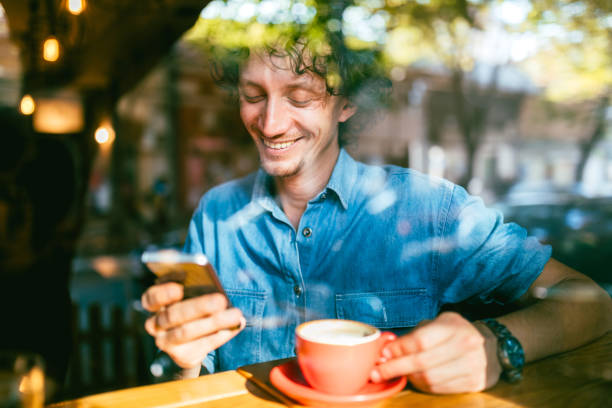 istock Coffee time and mobile phone 1180414444