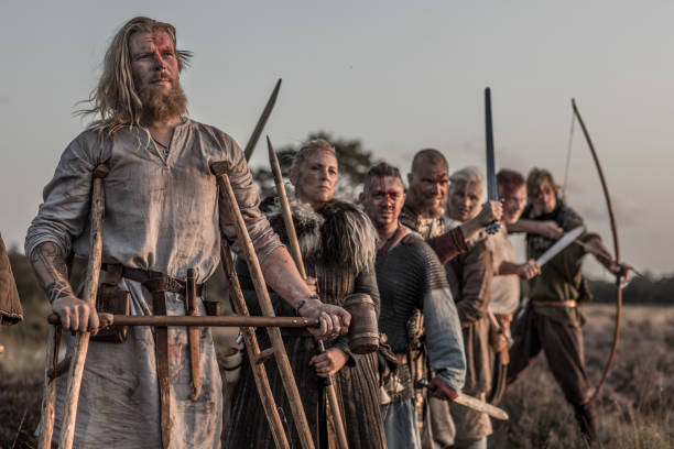 istock Vikings on a highland battlefield 1180416338
