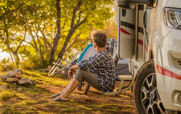 istock Retired Woman Vacation 1180416577