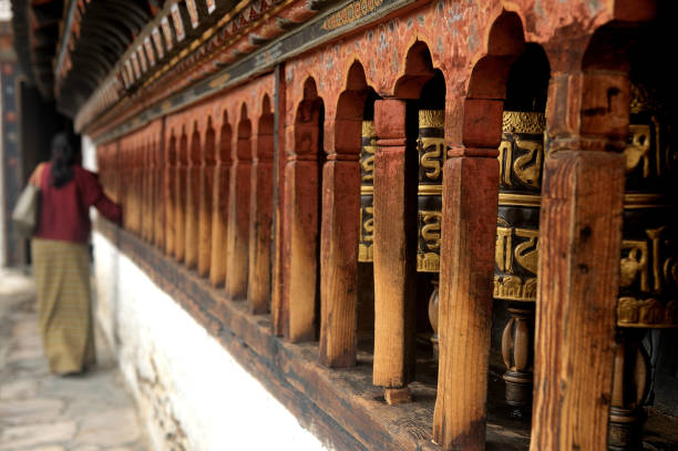 вера - prayer wheel стоковые фото и изображения