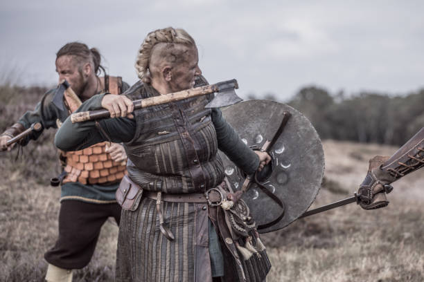 istock Vikings on a highland battlefield 1180417051