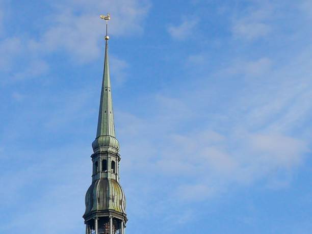 istock Closeup of Riga Church tower 1180417852