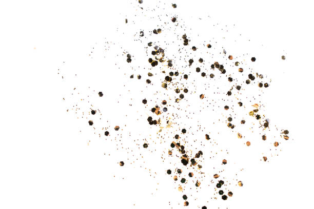 istock Golden glitter confetti isolated on white. 1180420448