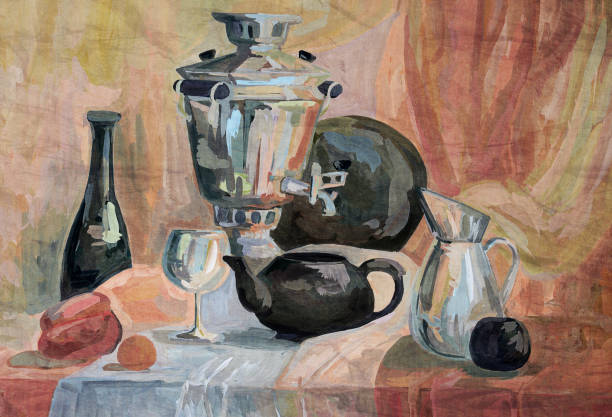 istock Old painting by an artist painted with art paints 1180422745