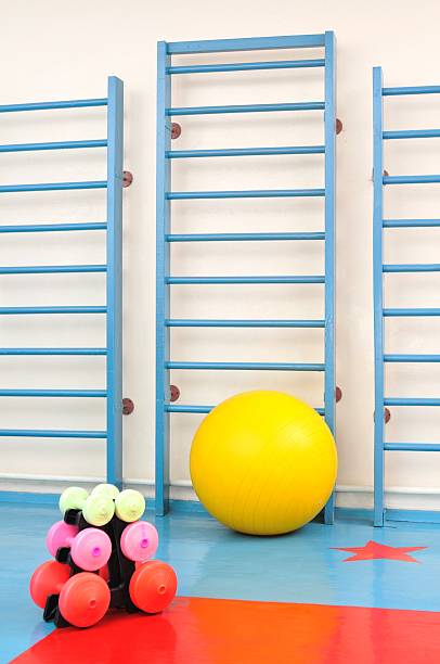 istock Gymnasium equipment 118042461