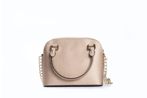 istock Fashionable female hand bag on white background 1180432292
