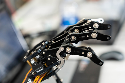 Robotic hand close-up