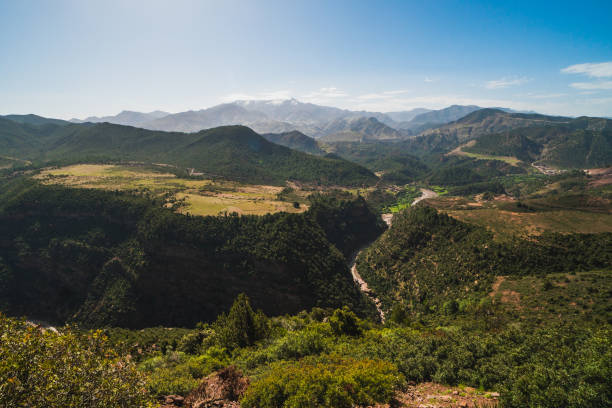 istock Atlas Mountains scenic view on a beautiful day of spring in Morocco 1180434575
