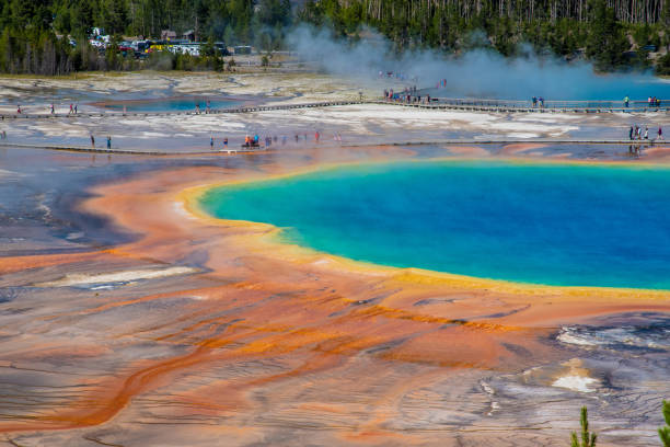 istock Grand Prismatic Spring in Yellowstone National Park (USA) 1180435040