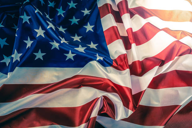istock Closeup american flag background detail art 1180441237
