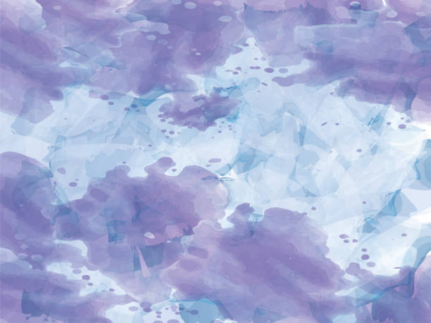 abstrakte vektor aquarell hintergrund. aquarell farbe blau lila abstrakten hintergrund. - 3080 stock-grafiken, -clipart, -cartoons und -symbole