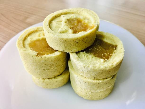 istock Chinese Rice Flour Cookie with Durian Filling 1180443546