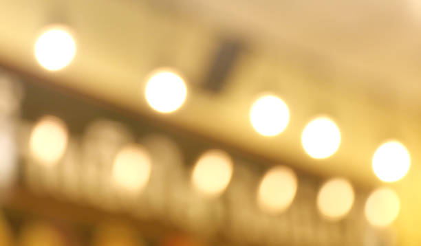 istock Orange bokeh light from the lamp 1180444956