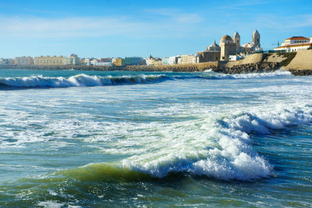 istock Sea waves in Cadiz, Spain, Andalusia 1180445181